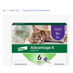 Advantage II Flea Treatment for Cats