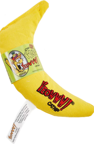Yeowww Catnip Yellow Banana cat toy