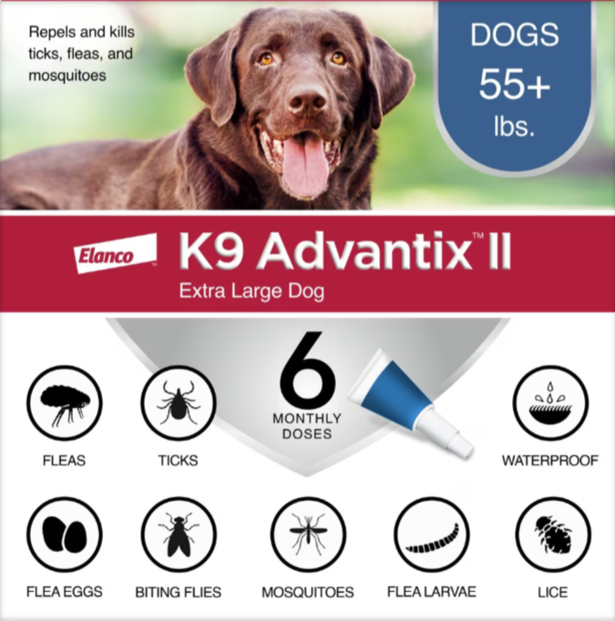 K9 Advantix II Flea & Tick Treatment for Dogs