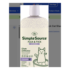 SimpleSource Flea & Tick Cat Shampoo