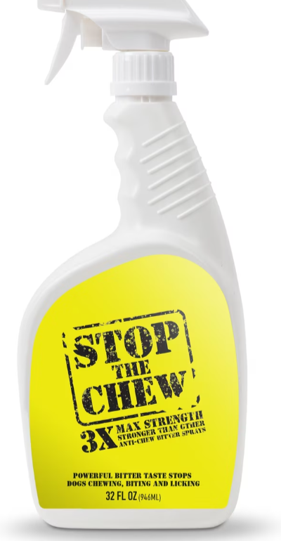 Anti-chew spray bottle